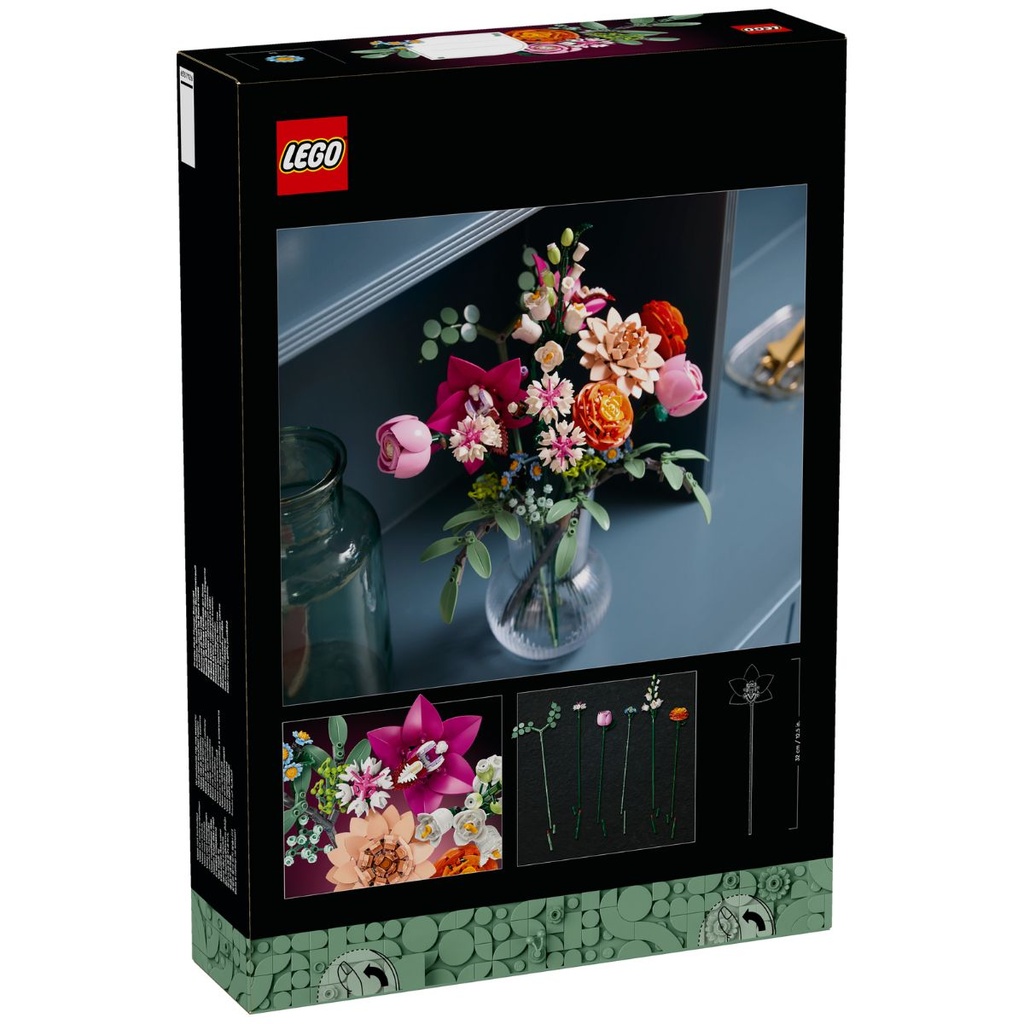 S3 LEGO 10342 Botanicals Pretty Pink Flower Bouquet | My Toy Shop